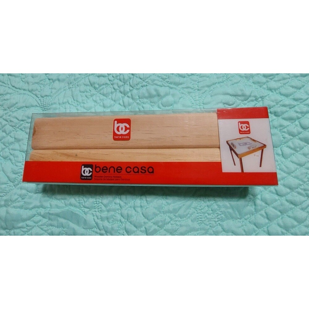 Bene Casa Wooden Holders Domino Soporte,New excellent,Each Holds Up To  10 Tiles